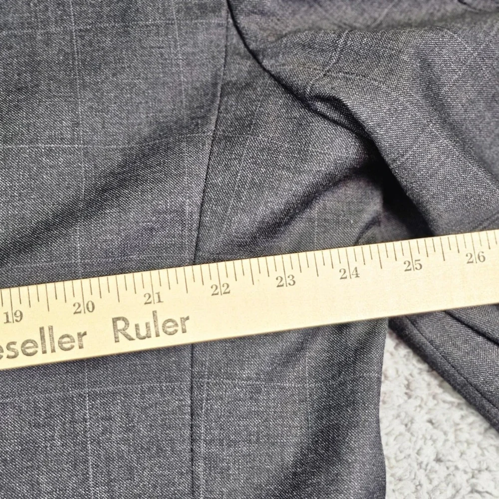 Jos. A. Bank Suit Jacket‎ Mens 48R Gray Plaid Wool Signature Two Button Blazer